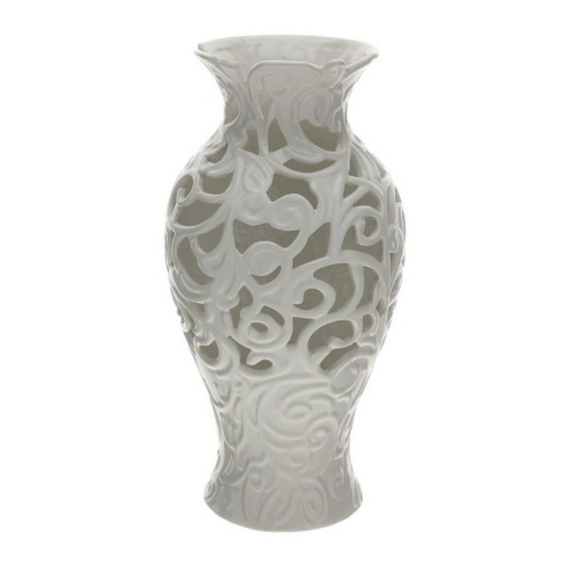 Vaso Porcellana Traforato Bianco Alto - Hervit