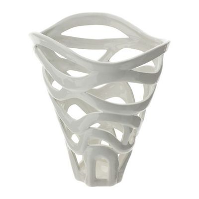 Vaso Leaf Traforato Porcellana - Hervit