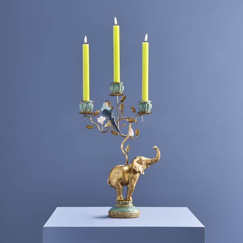 Candelabro Elefante Dipinto a Mano - Werns