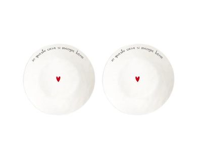 Set 2 Piatti fondi In questa casa si mangia bene - Simple Day