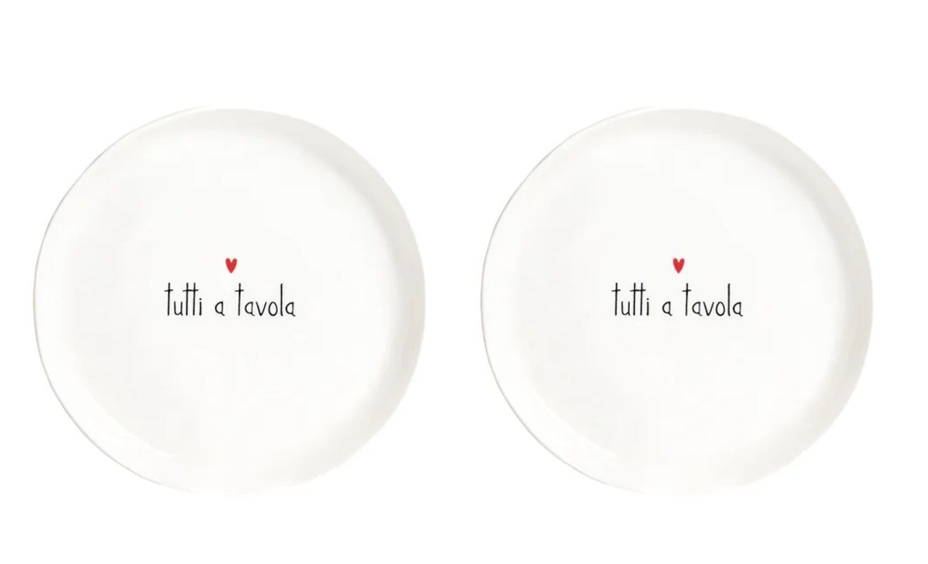 Set 2 Piatti da dessert Tutti a tavola - Simple Day