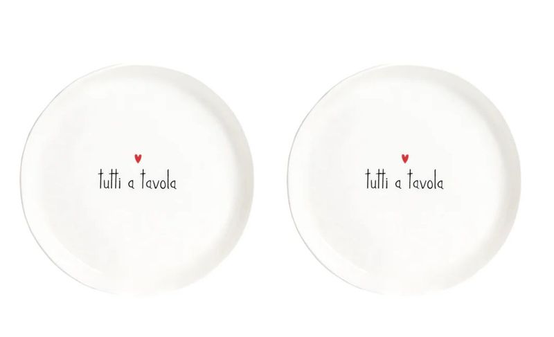 Set 2 Piatti da dessert Tutti a tavola - Simple Day