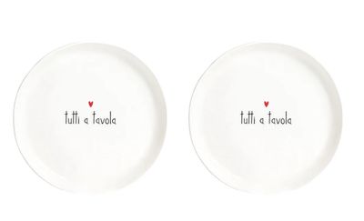 Set 2 Piatti da dessert Tutti a tavola - Simple Day