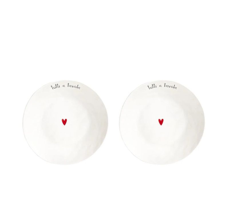 Set 2 Piatti fondi Tutti a tavola - Simple Day
