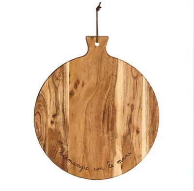 Tagliere tondo Si mangia con le mani - Simple Day Tagliere tondo Si mangia con le mani - Simple Day