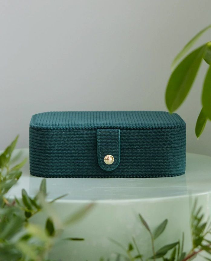 Portagioie Brigitte velluto a coste verde - Maison Scarlett