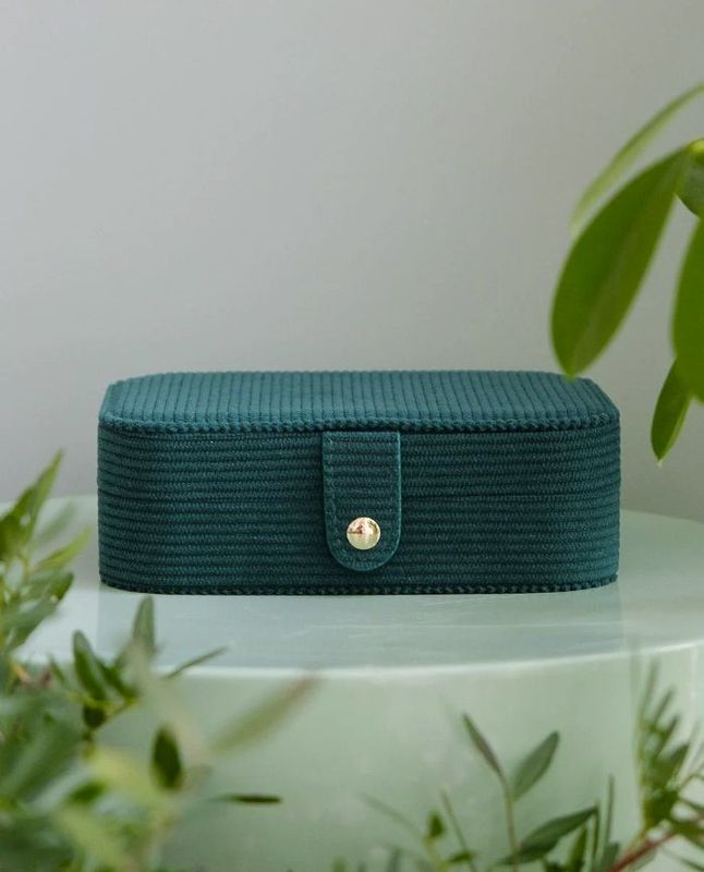 Portagioie Brigitte velluto a coste verde - Maison Scarlett