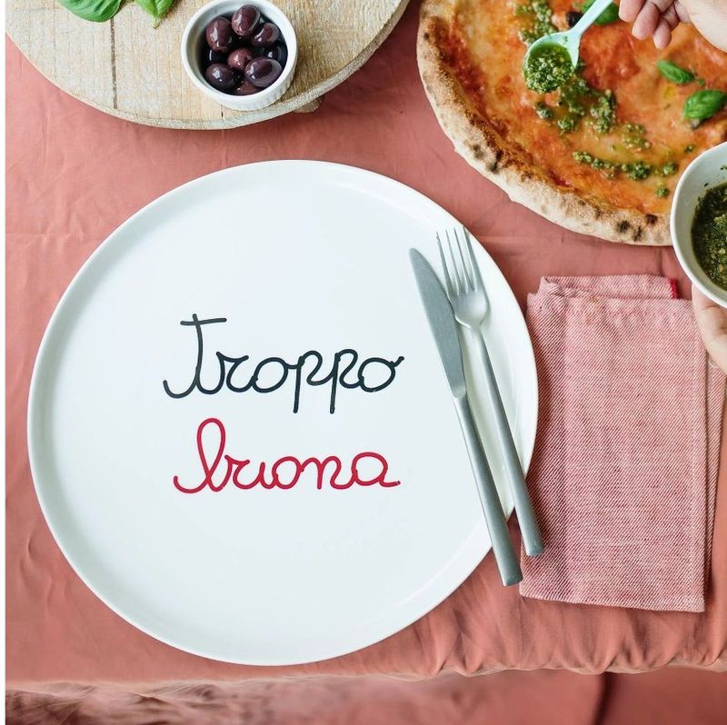 Piatto pizza Troppo Buona 31,5 cm - Simple Day