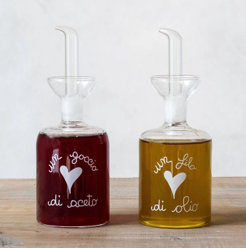 Set 2 Bottiglie Un Filo di Olio - Un Goccio di Aceto 2x250ml - Simple Day