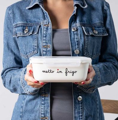 Contenitore in gres Metto in frigo tg. L - Simple Day Contenitore in gres Metto in frigo tg. L - Simple Day