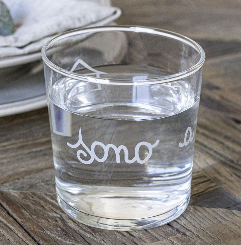 Set 6 Bicchieri acqua Sono a Casa - Simple Day