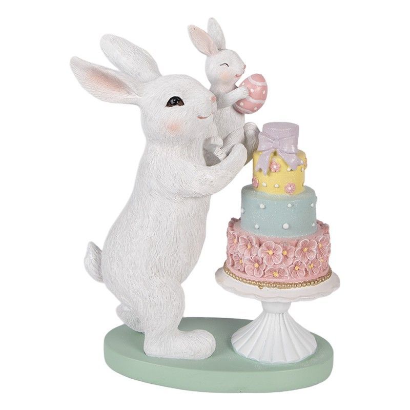 Coniglietti bianchi con torta - Clayre and Eef Coniglietti bianchi con torta - Clayre and Eef