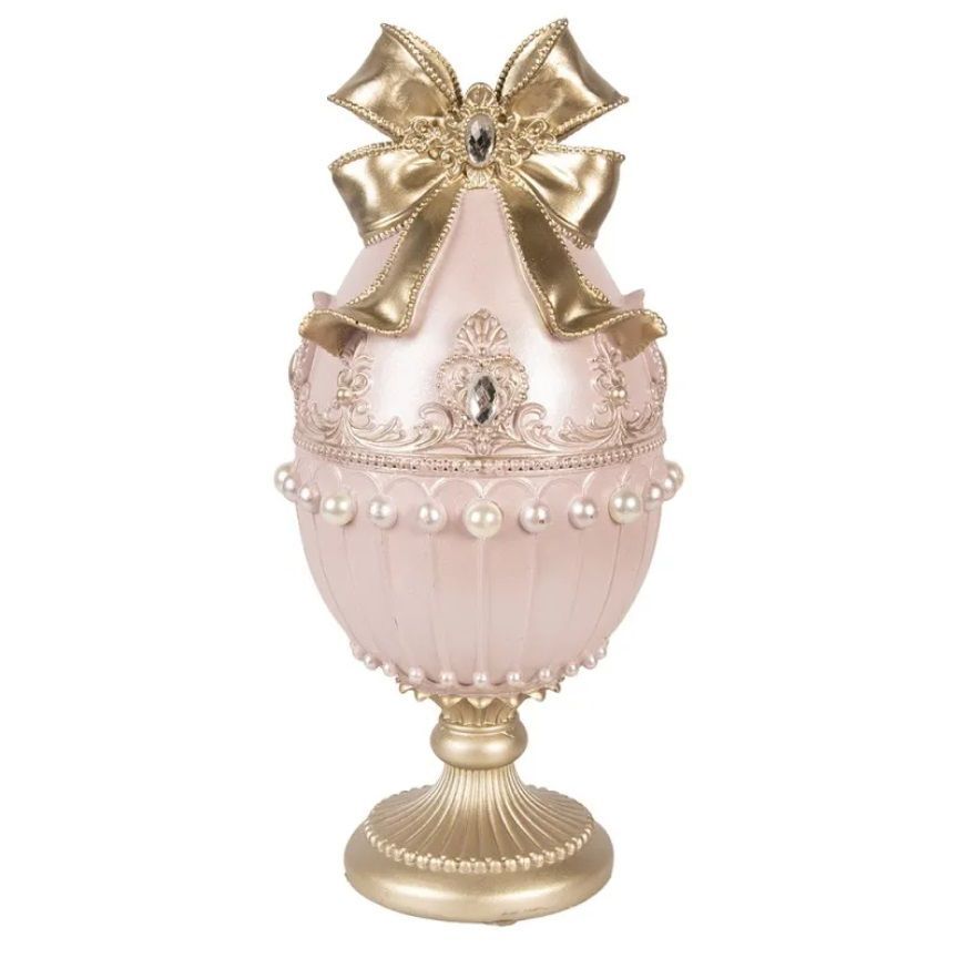 Uovo di Pasqua rosa cipria - Clayre and Eef