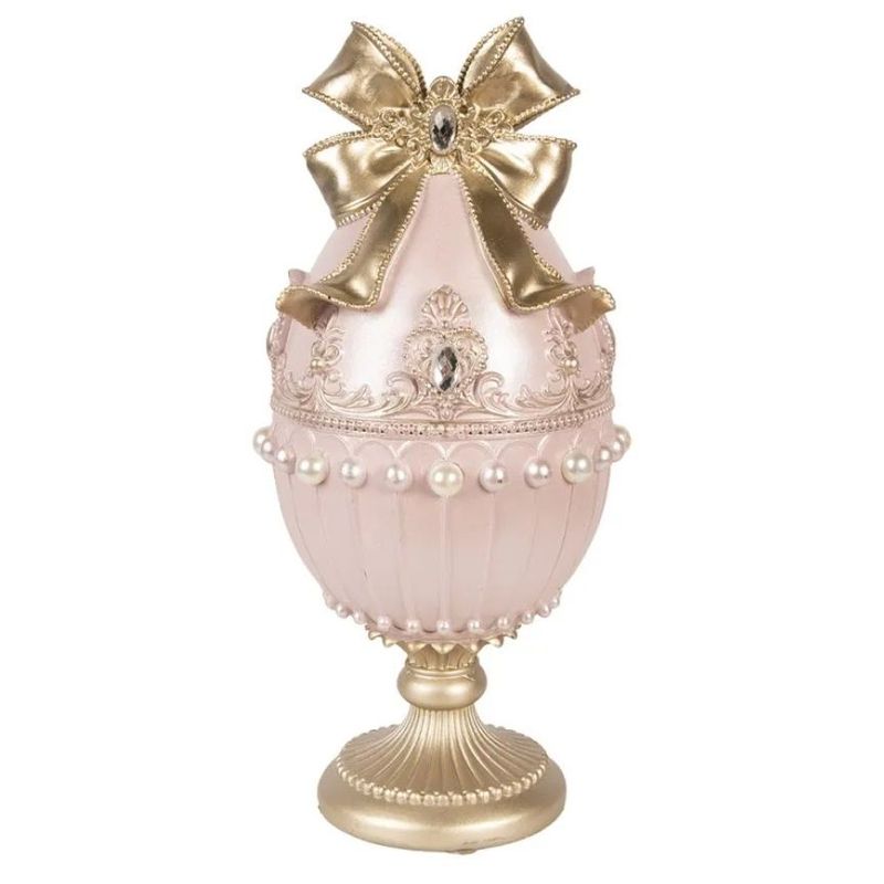 Uovo di Pasqua rosa cipria - Clayre and Eef