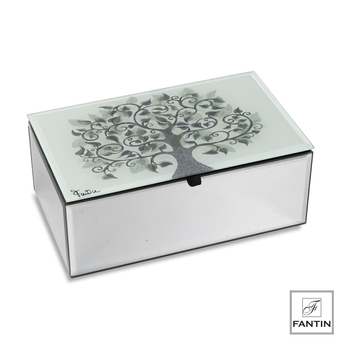 ​Cofanetto Portagioie in vetro grande Albero della Vita - Fantin Argenti