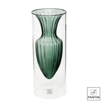 ​Vaso vetro anfora Petrolio H 35 - Fantin Argenti