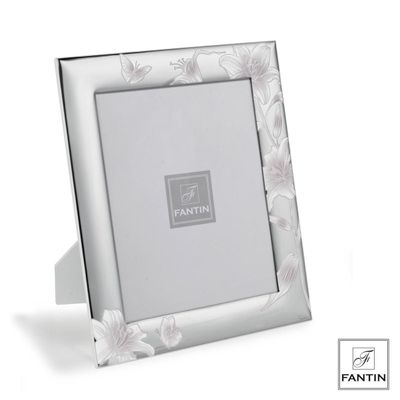 ​Portafoto Silver fiori e farfalle 20x25 - Fantin Argenti