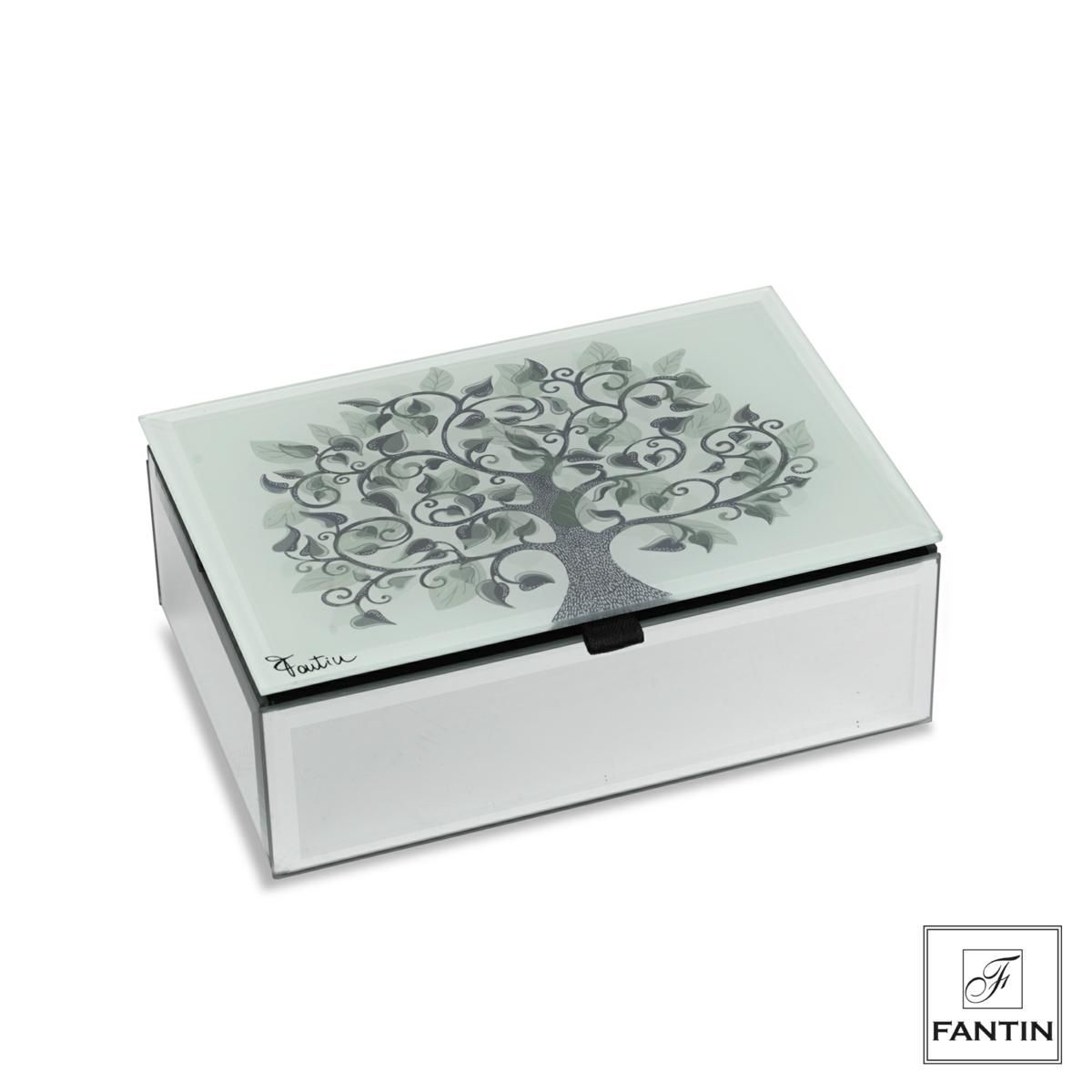 Cofanetto Portagioie in vetro Albero della Vita - Fantin Argenti Cofanetto Portagioie in vetro Albero della Vita - Fantin Argenti