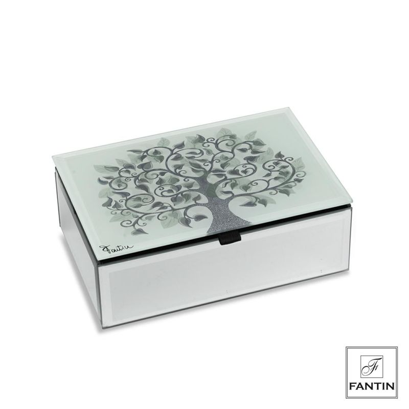 ​Cofanetto Portagioie in vetro Albero della Vita - Fantin Argenti