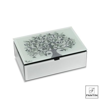 ​Cofanetto Portagioie in vetro Albero della Vita - Fantin Argenti