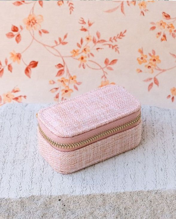 ​Portagioie Marie Lino Rosa - Maison Scarlett