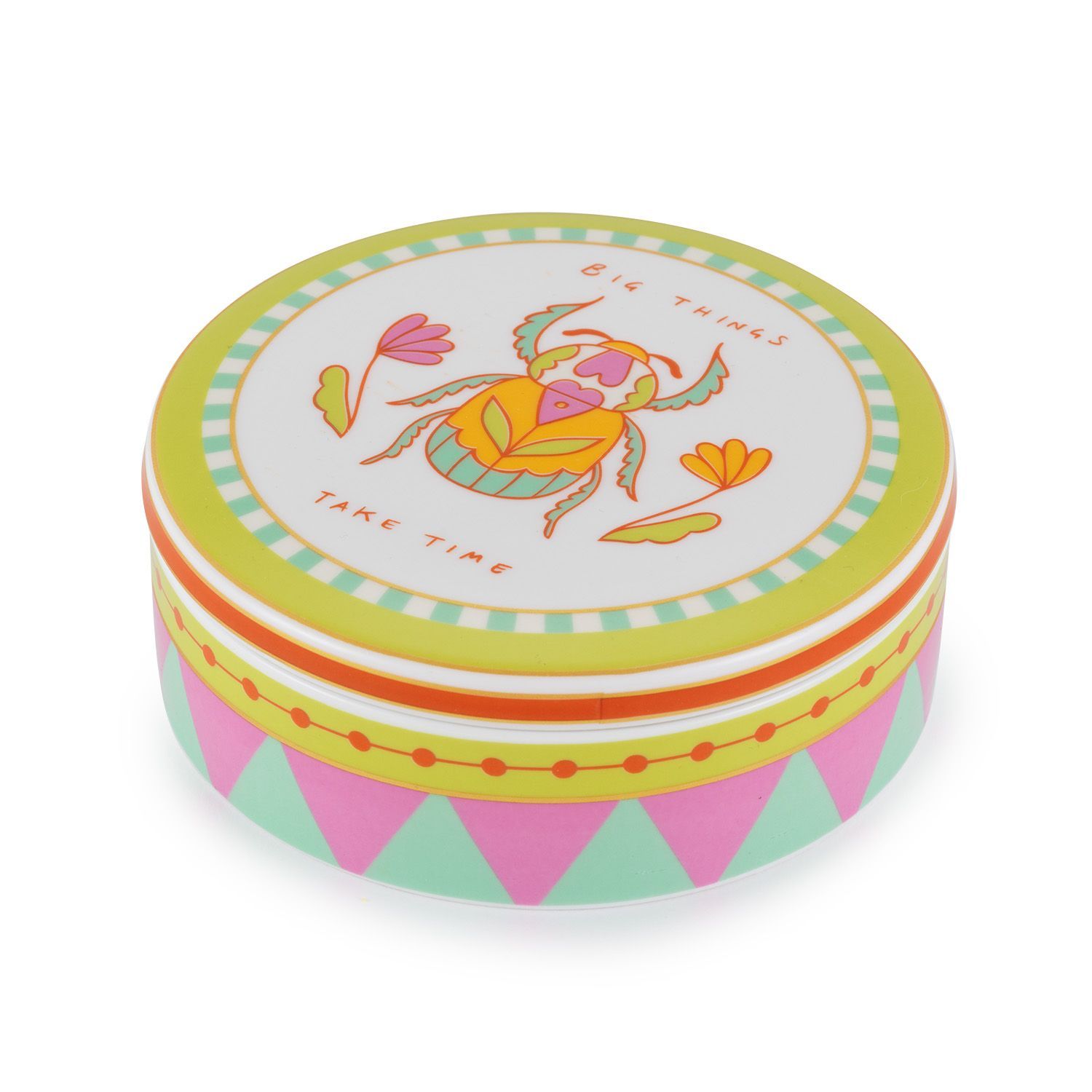 Scatola rotonda decoro Scarabeo - Henriette