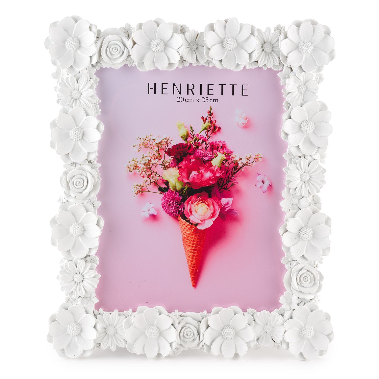 ​Portafoto Fiori bianca 20x25  - Henriette