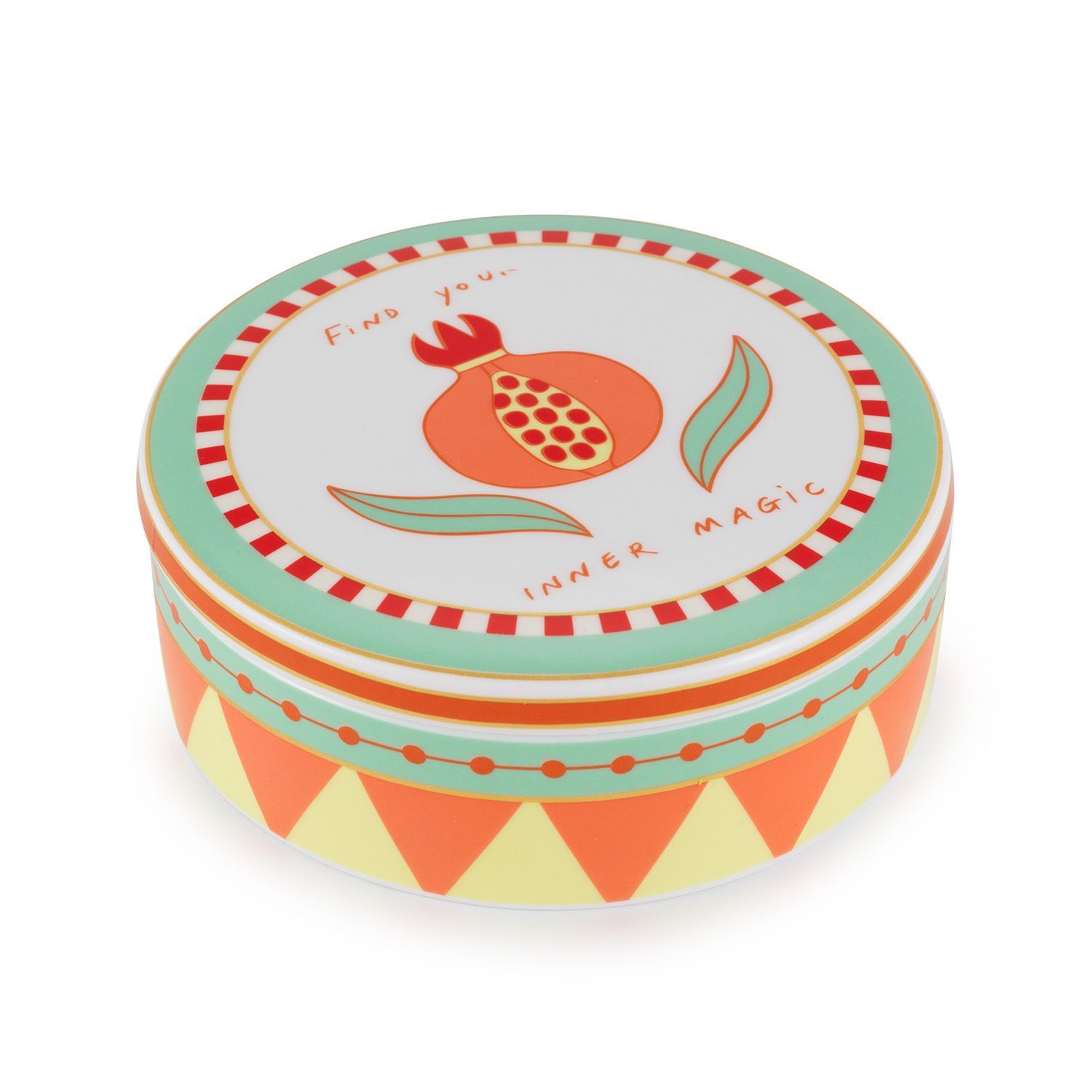 ​Scatola rotonda decoro Melograno - Henriette