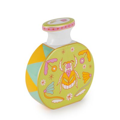 Bottiglia diffusore con bacchette decoro Scarabeo - Henriette