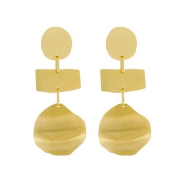 ​Orecchini Circle Alaya placcati oro - DANSK