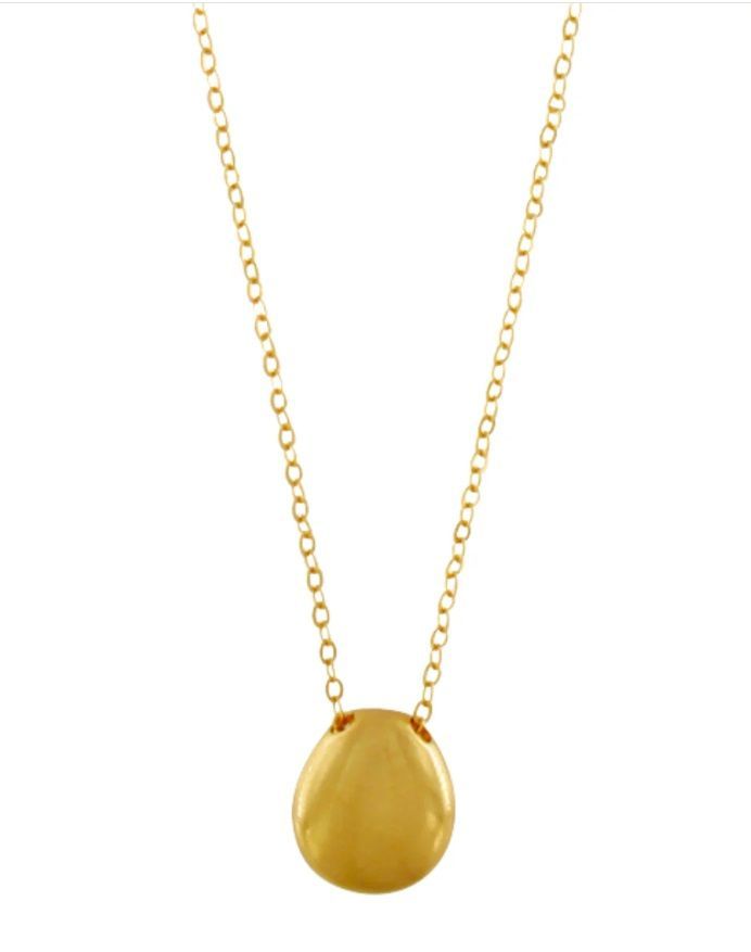 Collana lunga a sfere organiche Placcatura oro - DNSK