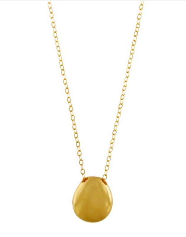 Collana lunga a sfere organiche Placcatura oro - DANSK