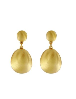 Orecchini a sfera organico placcato oro - DANSK Orecchini a sfera organico placcato oro - DANSK