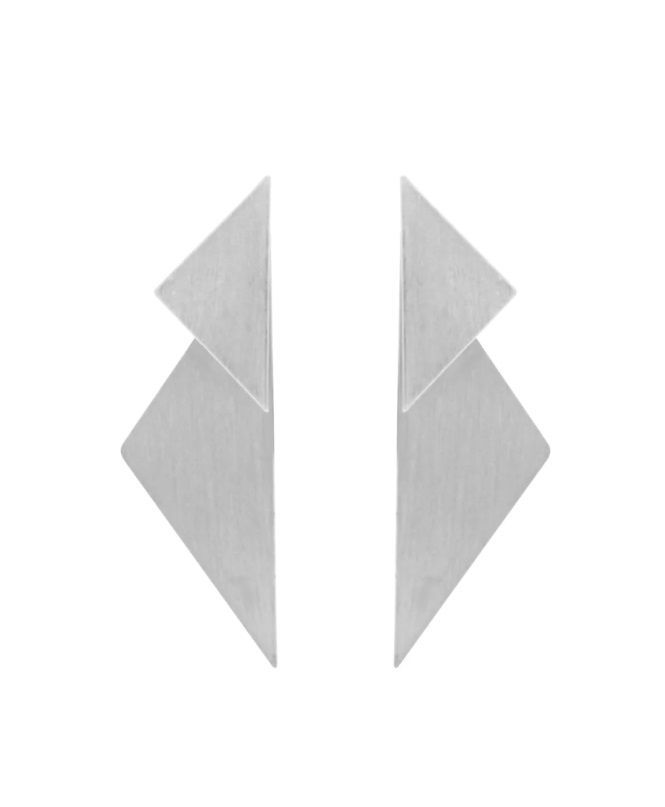 Orecchini a triangolo Placcatura argento - DNSK