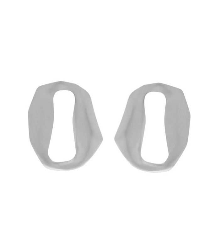 Orecchini Elysian a perno con collegamento fluido Placcatura argento - DANSK