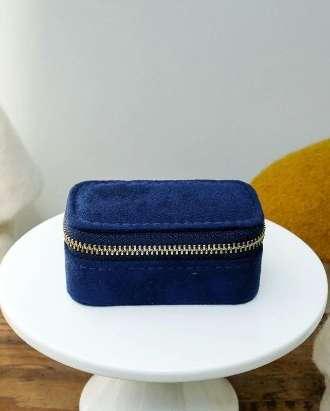 ​Portagioie Marie Velluto Blu - Maison Scarlett