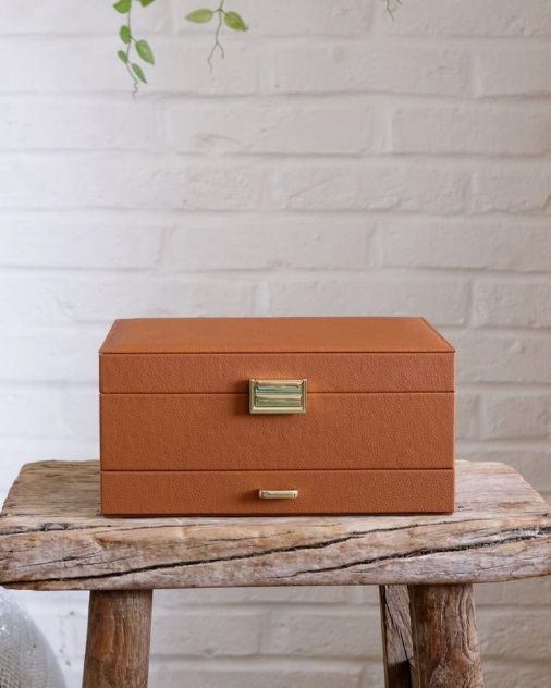 Portagioie Denise Ecopelle cognac - Maison Scarlett