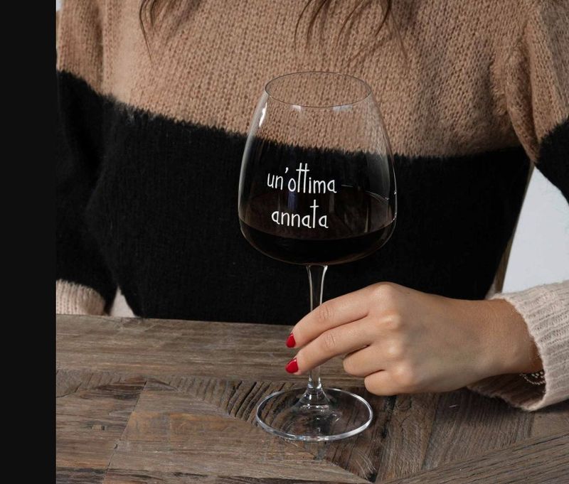 Set 2 calici vino Un'ottima annata 77cl - Simple Day