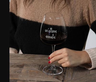 Set 2 calici vino Un'ottima annata 77cl - Simple Day