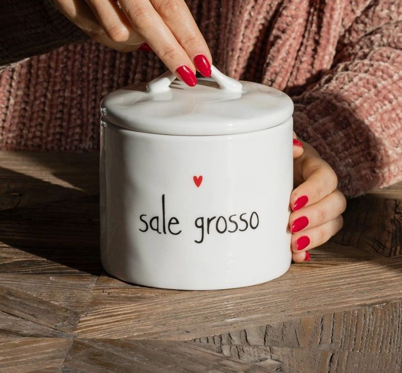 Barattolo in gres Sale grosso cuore - Simple Day