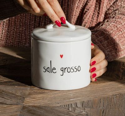 Barattolo in gres Sale grosso cuore - Simple Day