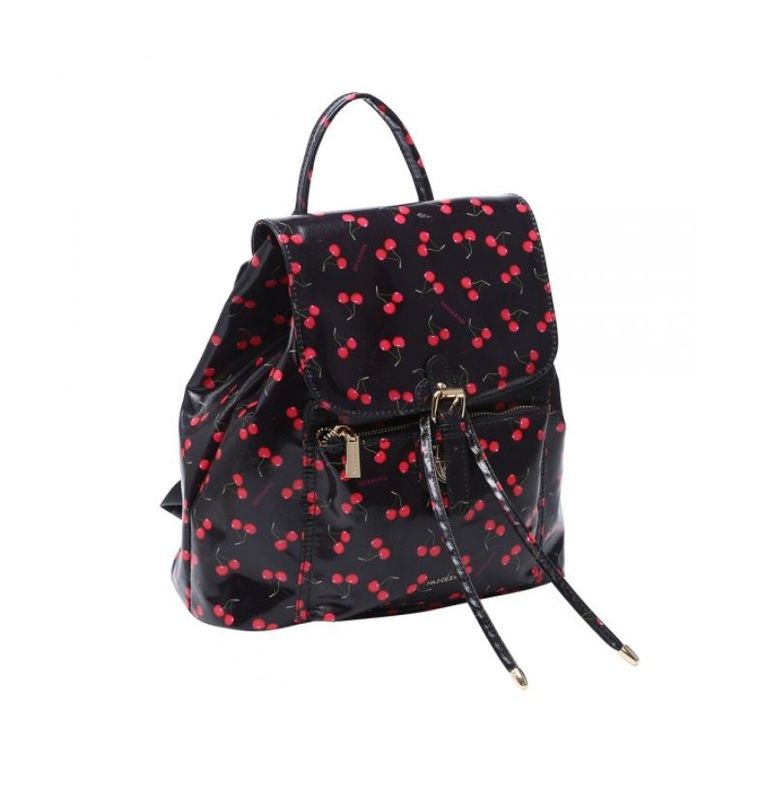 Zaino nero con ciliegie - Naj Oleari