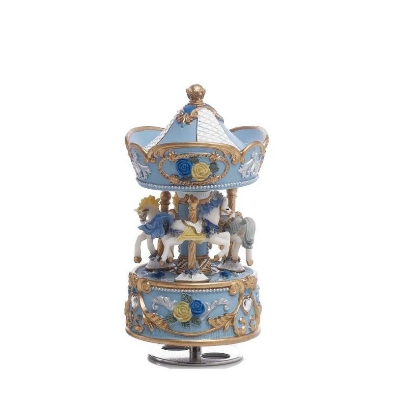 ​Carillon Giostra con cavalli cielo 15 cm - Encantada