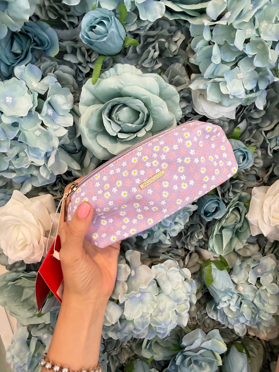 ​Pochette Astuccio fiorellini lilla - Naj Oleari
