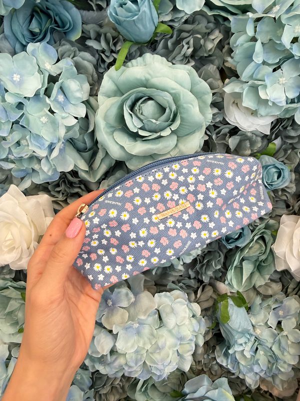 ​Pochette Astuccio fiorellini jeans - Naj Oleari