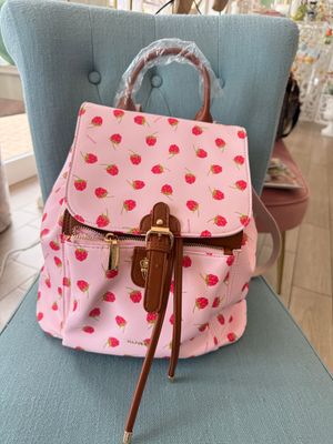Zaino rosa con lamponi - Naj Oleari Zaino rosa con lamponi - Naj Oleari