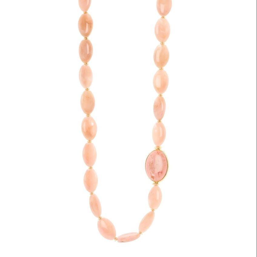 Collana lunga grandi ciottoli Harper Rosa - Sodini Collana lunga grandi ciottoli Harper Rosa - Sodini