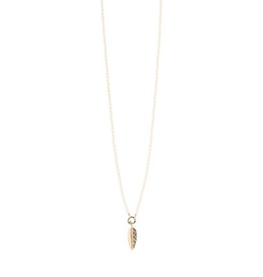 Collana lunga perle foglia pendente Daphne Oro - Sodini Collana lunga perle foglia pendente Daphne Oro - Sodini