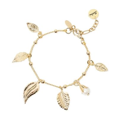 Bracciale groumette e foglie Daphne Oro - Sodini