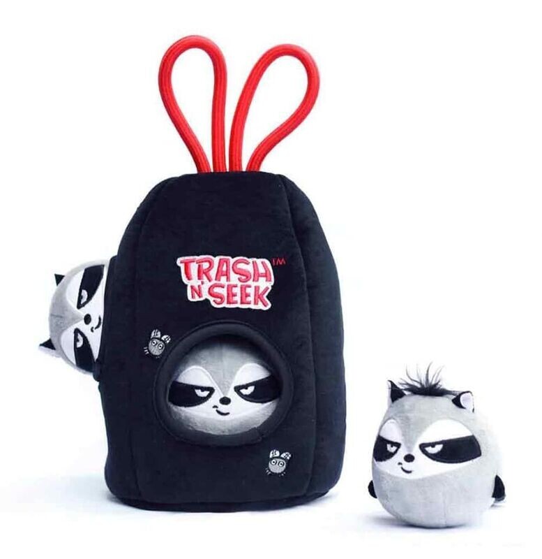 Jouet peluche raton laveur